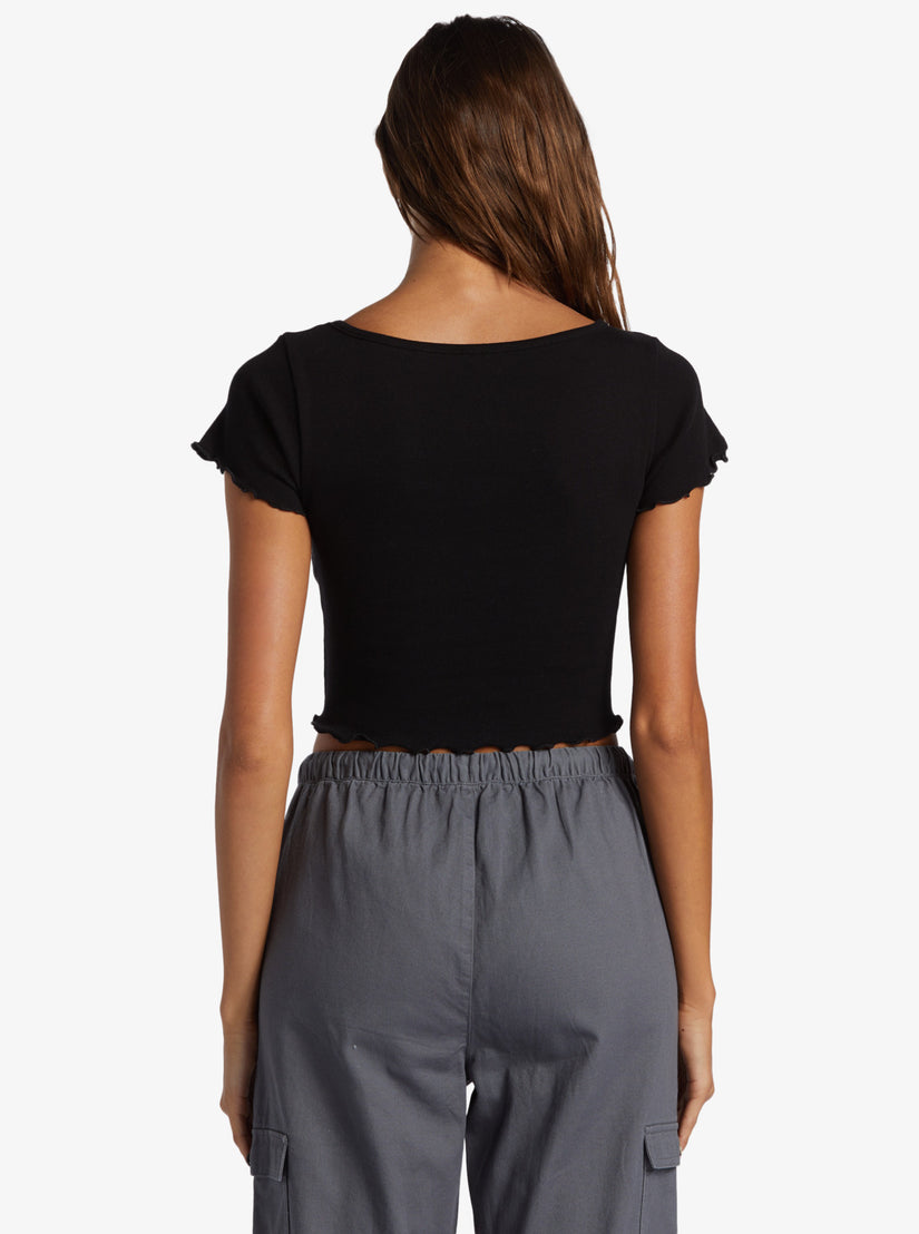 Women Roxy® Roxify Scoop Neck T-Shirt Dark Grey | TDNJ-97438