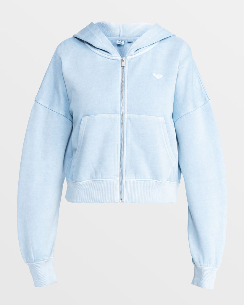 Women Roxy® Sahara Vibes Zip Hoodie Blue | PGTJ-61850