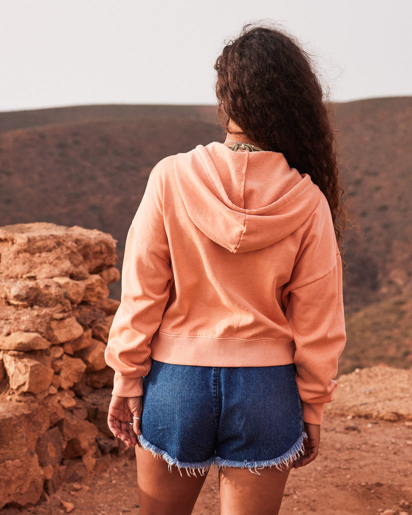 Women Roxy® Sahara Vibes Zip Hoodie Orange | LPUK-20314