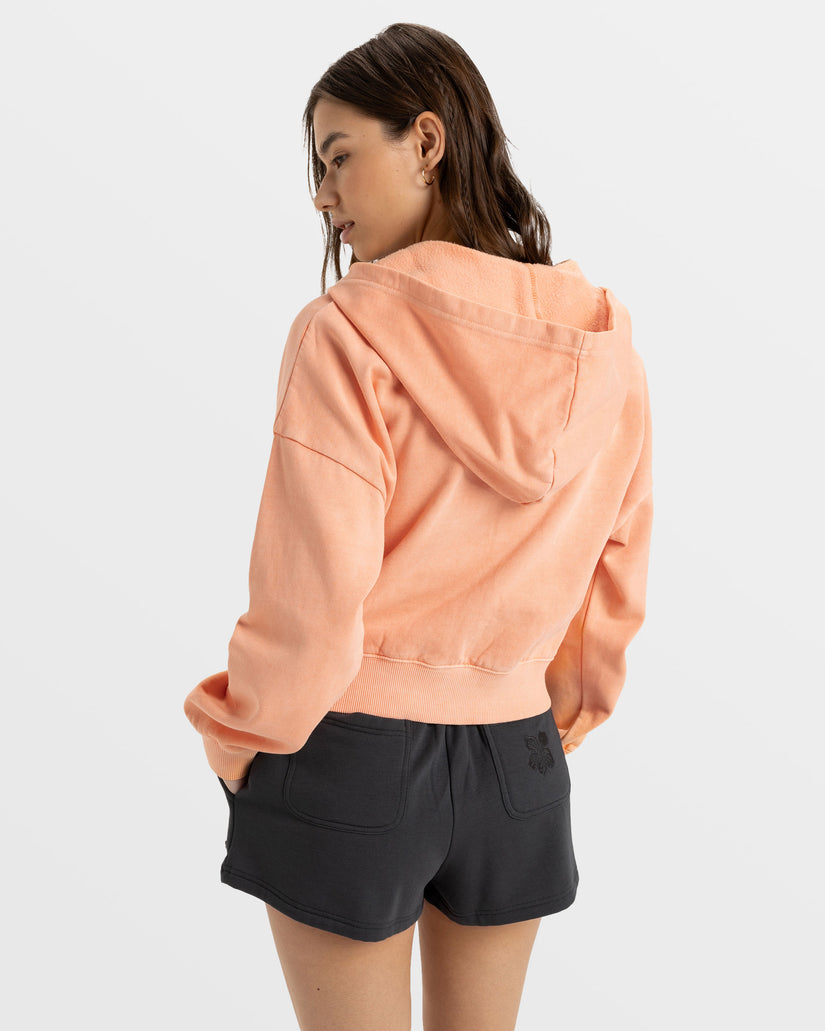 Women Roxy® Sahara Vibes Zip Hoodie Orange | LPUK-20314