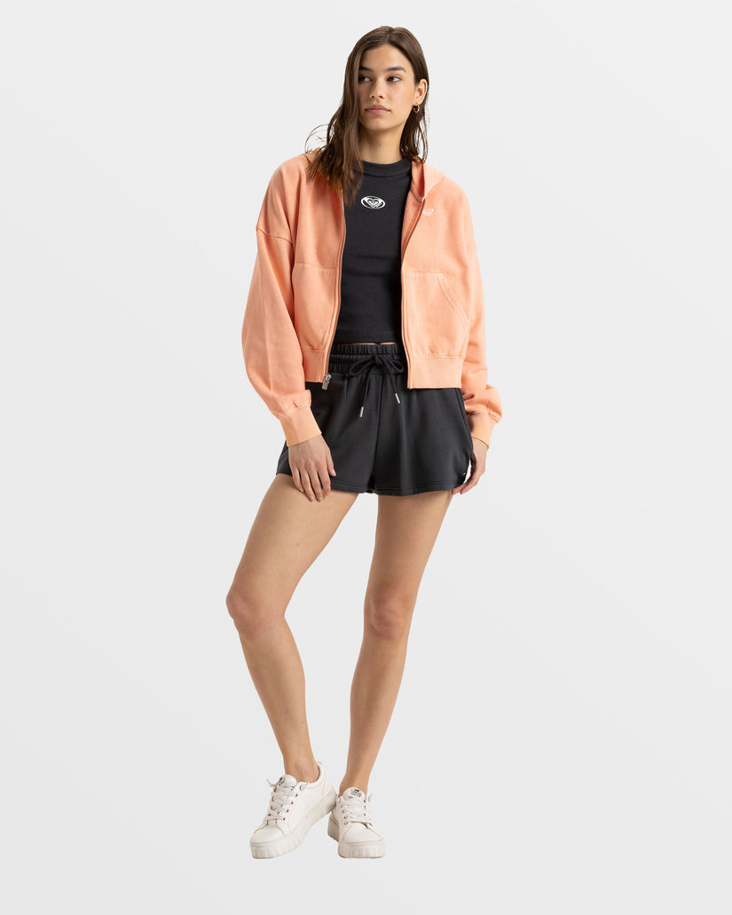Women Roxy® Sahara Vibes Zip Hoodie Orange | LPUK-20314
