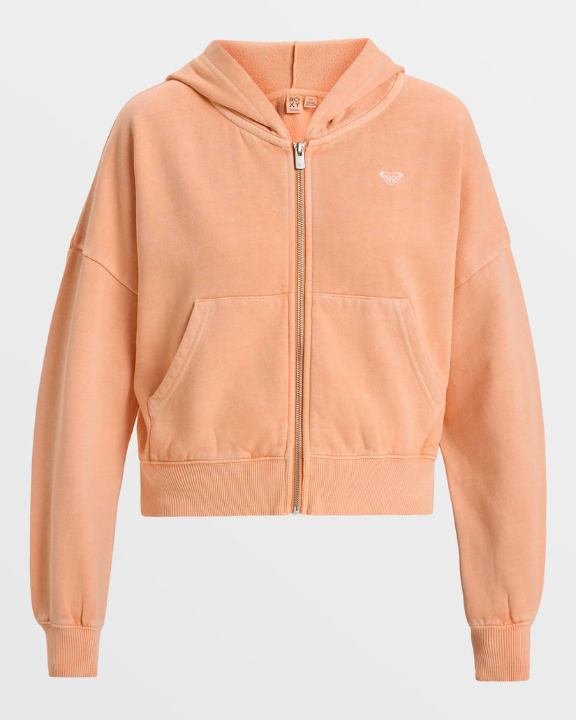 Women Roxy® Sahara Vibes Zip Hoodie Orange | LPUK-20314