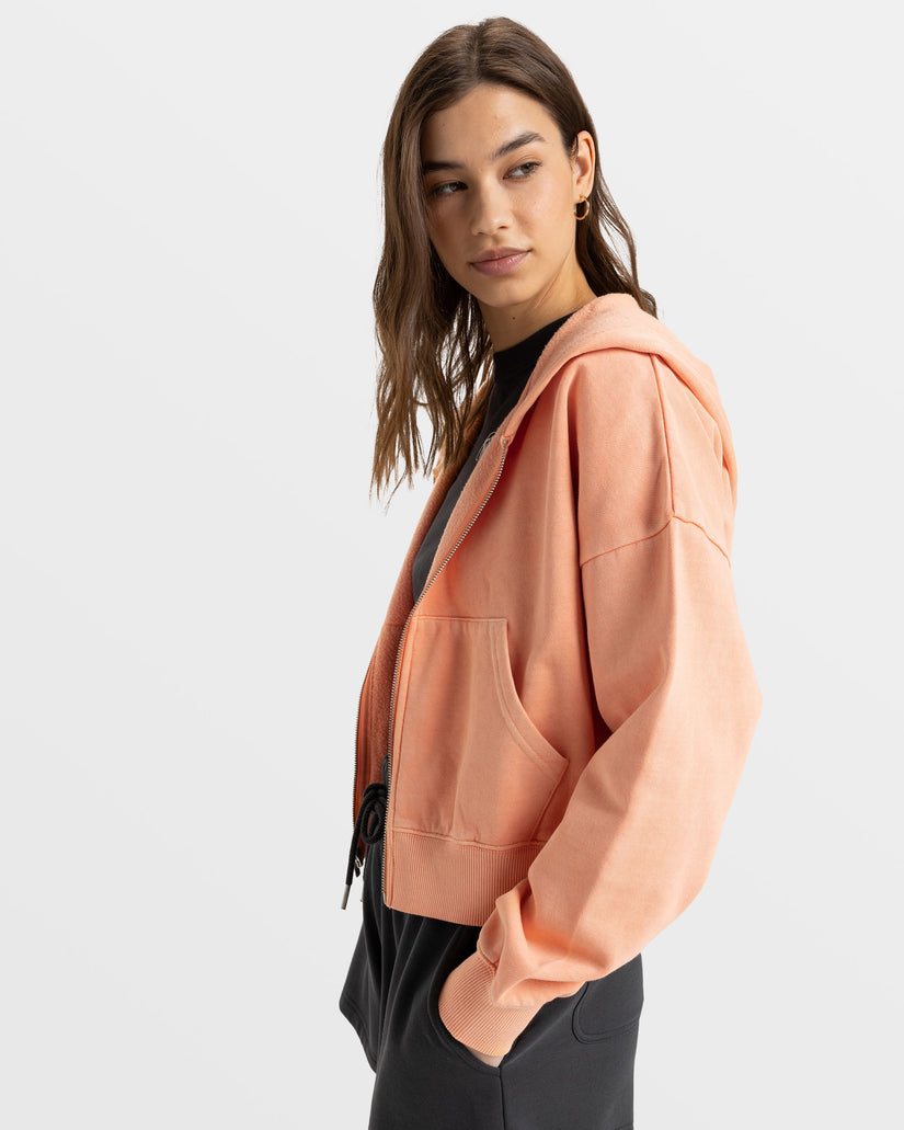Women Roxy® Sahara Vibes Zip Hoodie Orange | LPUK-20314