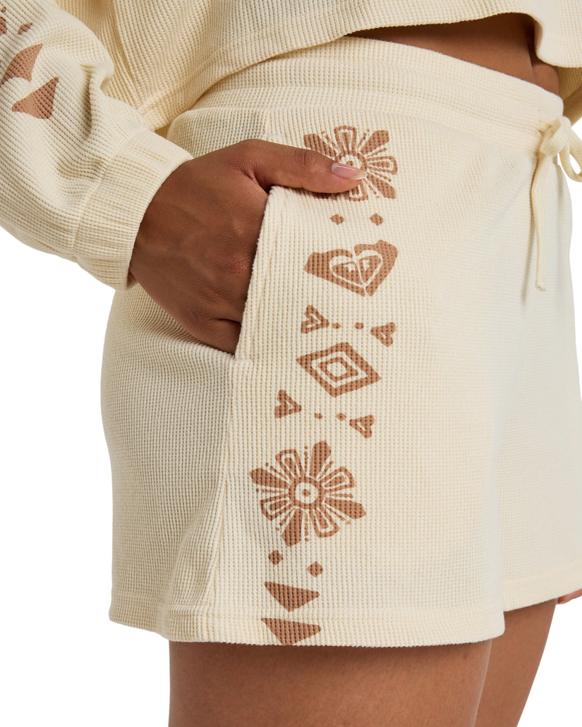 Women Roxy® Sandy Road Elastic Waist Shorts White | QRYC-16874