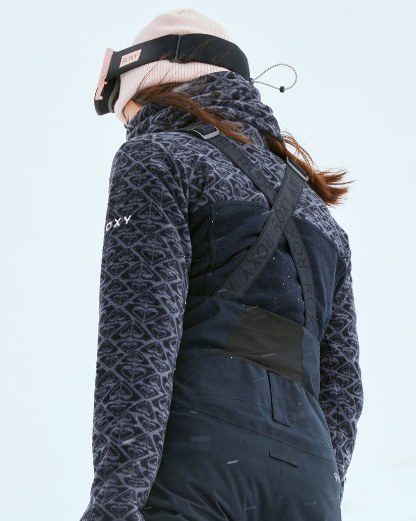 Women Roxy® Sayna Half Zip Polar Pullover Black | LJOZ-86420