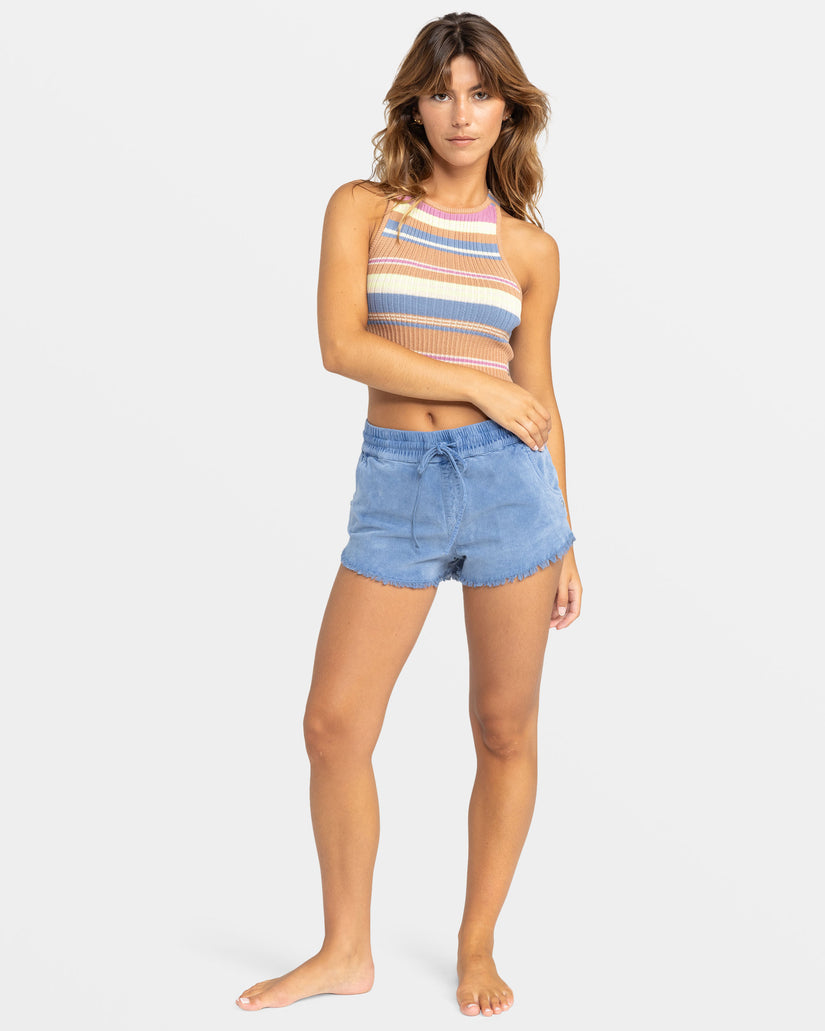 Women Roxy® Scenic Route Corduroy Shorts Blue | AZIF-02641