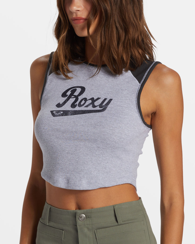 Women Roxy® Script Tank Top Grey | TQKO-83025