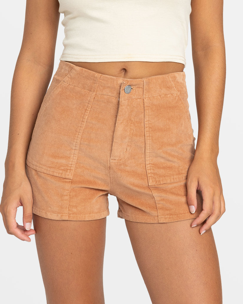 Women Roxy® Sessions Corduroy Shorts Brown | KSJW-27345