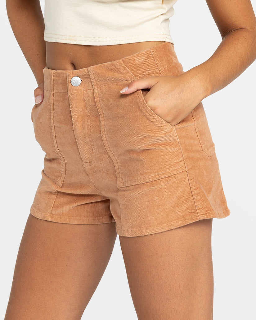 Women Roxy® Sessions Corduroy Shorts Brown | KSJW-27345