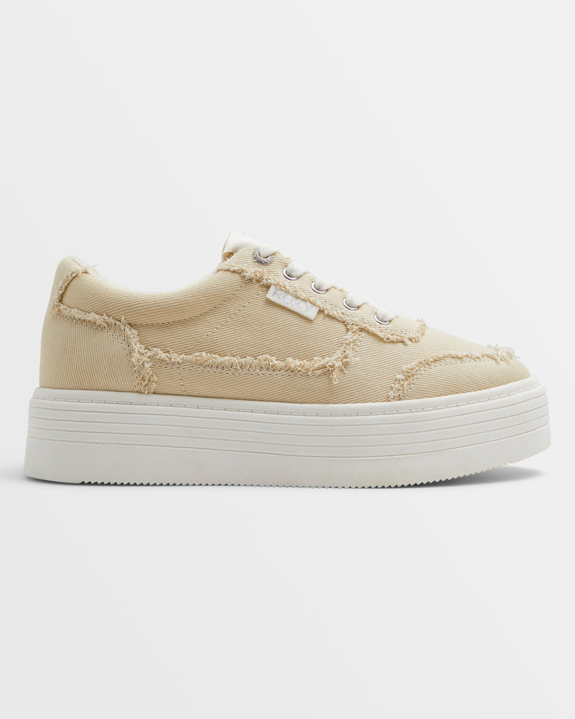 Women Roxy® Sheilahh 2.0 Fray Sneakers Beige | FVGJ-17943