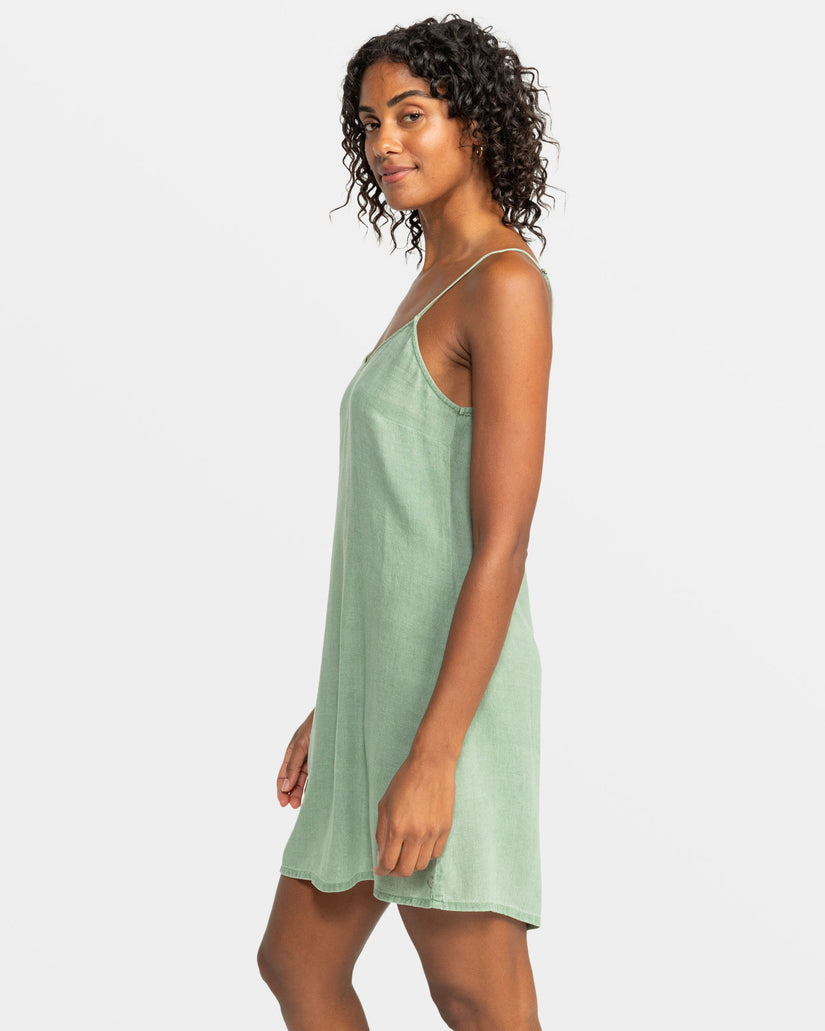 Women Roxy® Shine A Light Mini Dress Green | HFKA-58937