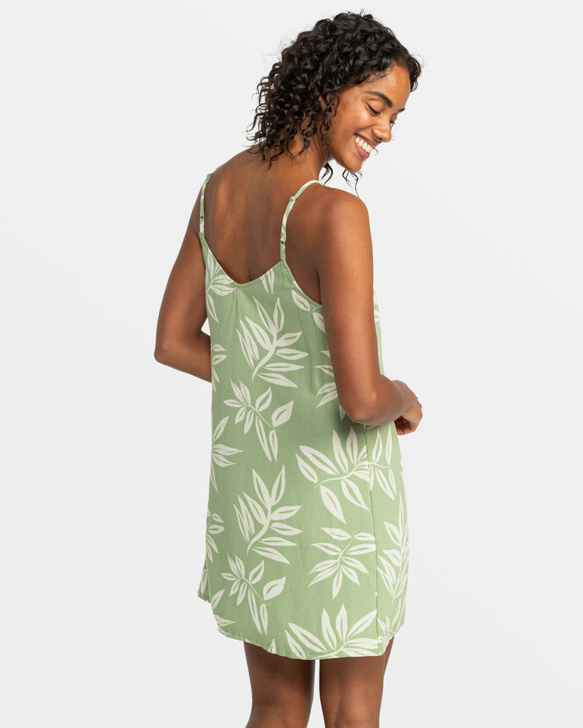 Women Roxy® Shine A Light Mini Dress Green | QHYW-17832