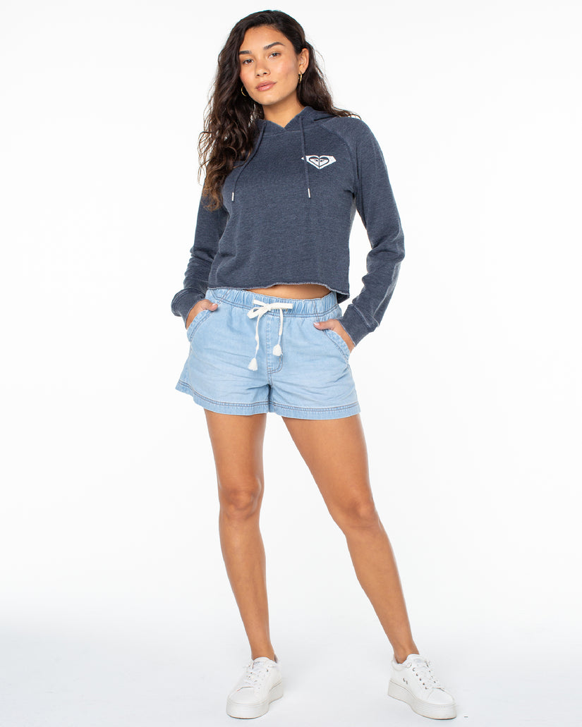 Women Roxy® Shorebreak Jean Shorts Blue | KVEG-64823