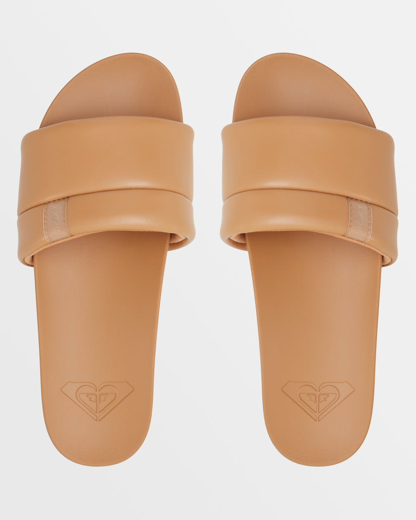 Women Roxy® Slipin Slide Sandals Brown | AFIV-82970