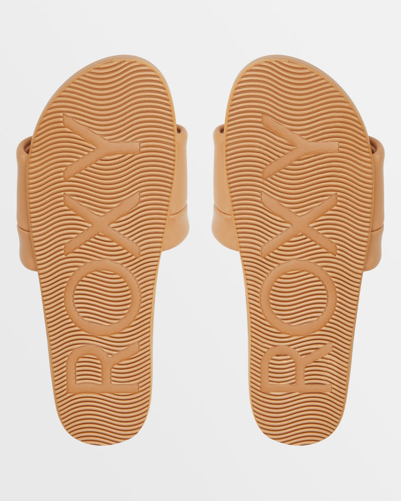 Women Roxy® Slipin Slide Sandals Brown | AFIV-82970