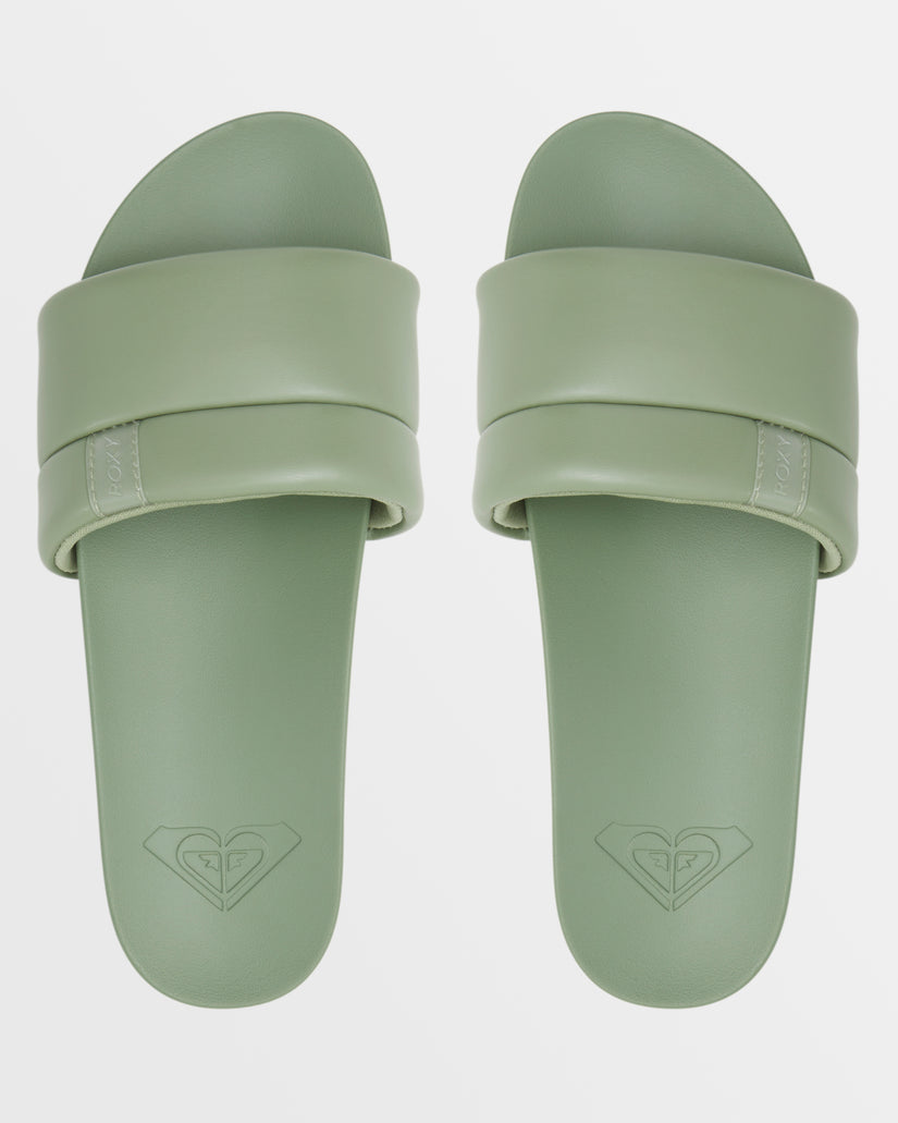 Women Roxy® Slipin Slide Sandals Green | HFMW-56892