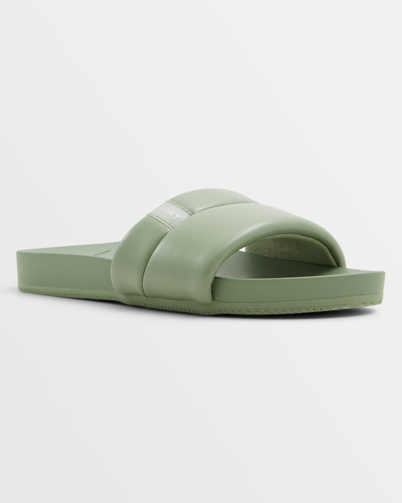 Women Roxy® Slipin Slide Sandals Green | HFMW-56892
