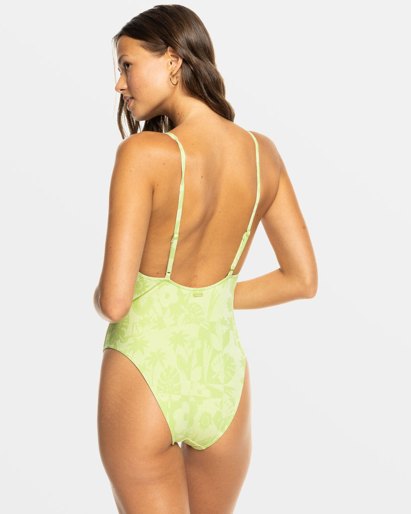 Women Roxy® Solaria One Piece Swimsuits Green | QBMW-95612