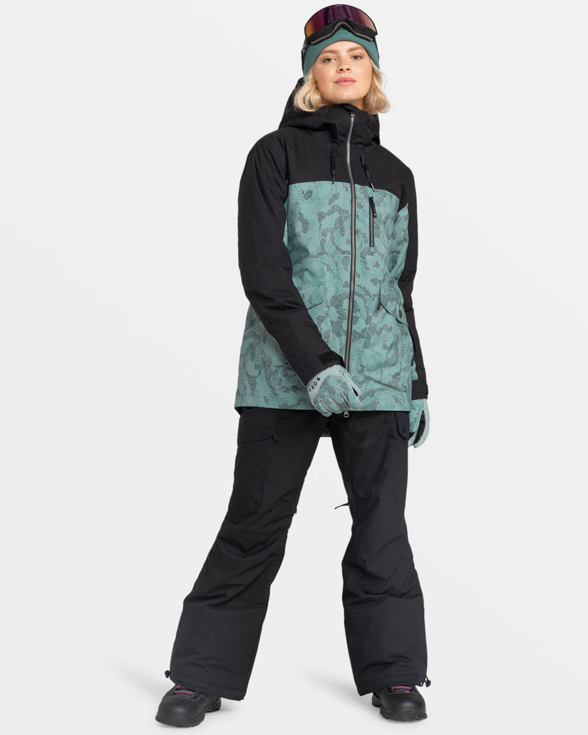 Women Roxy® Stated Snowboard Jackets Green | DTMY-42763