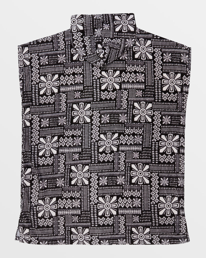 Women Roxy® Stay Magical Printed Poncho Towel Dark Grey | RYGD-50814