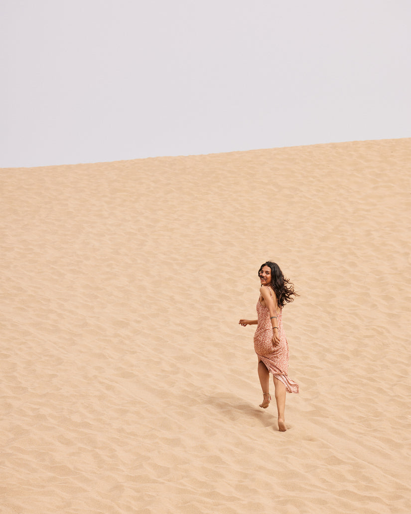 Women Roxy® Stay Sunny Midi Dress Orange | HKRY-58671