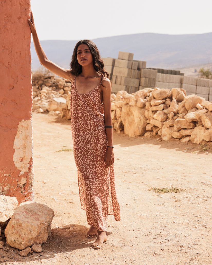 Women Roxy® Stay Sunny Midi Dress Orange | HKRY-58671