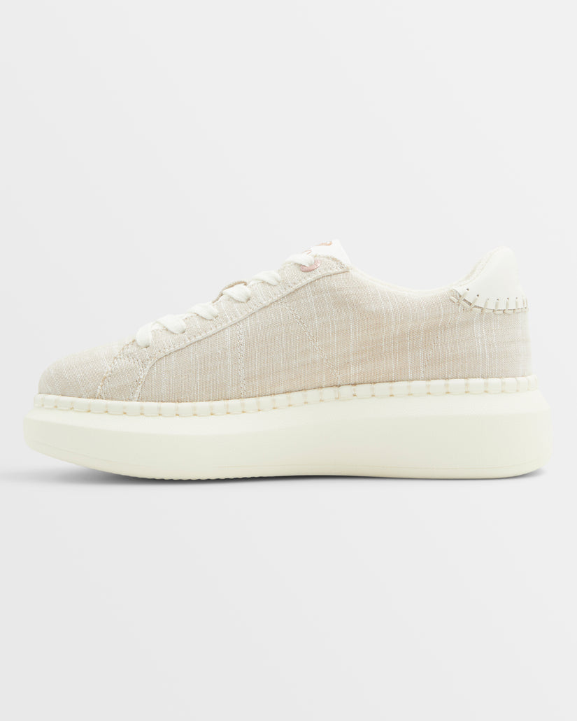 Women Roxy® Stellar Sneakers Beige | DJZF-91462