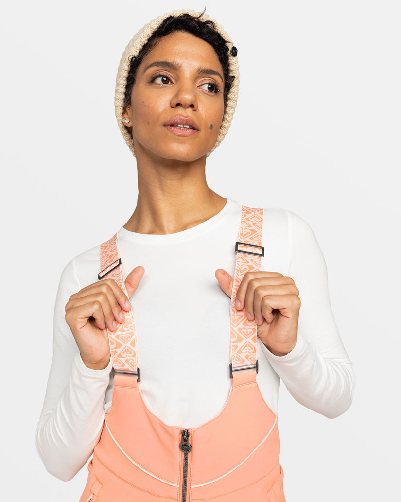 Women Roxy® Summit Bib Snowboard Pants Orange | IGNT-30468