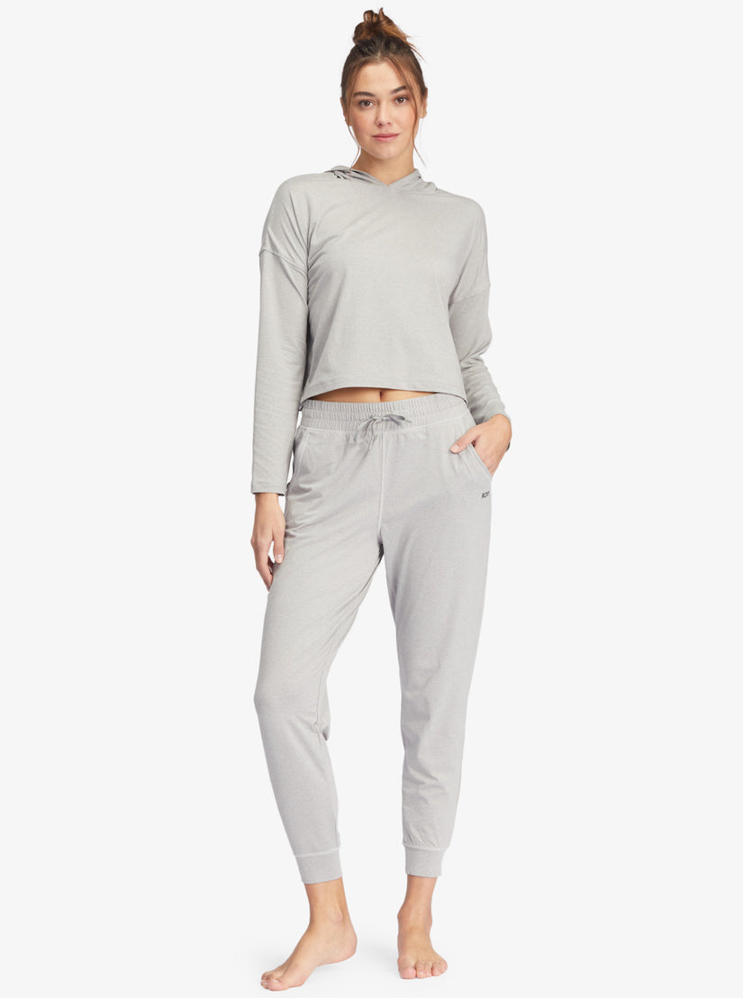 Women Roxy® Sun Might Shine Long Sleeve Hooded T-Shirt Grey | JVNH-97143