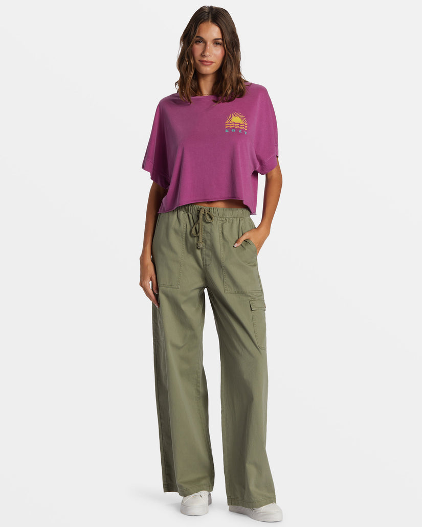 Women Roxy® Sun Spun T-Shirt Orange | EXJB-82570