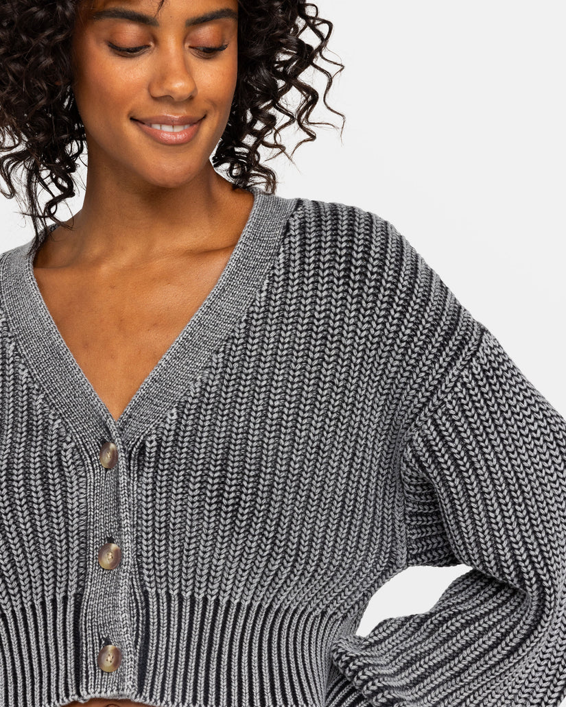 Women Roxy® Sundaze Washed Cardigan Grey | DUVX-74185