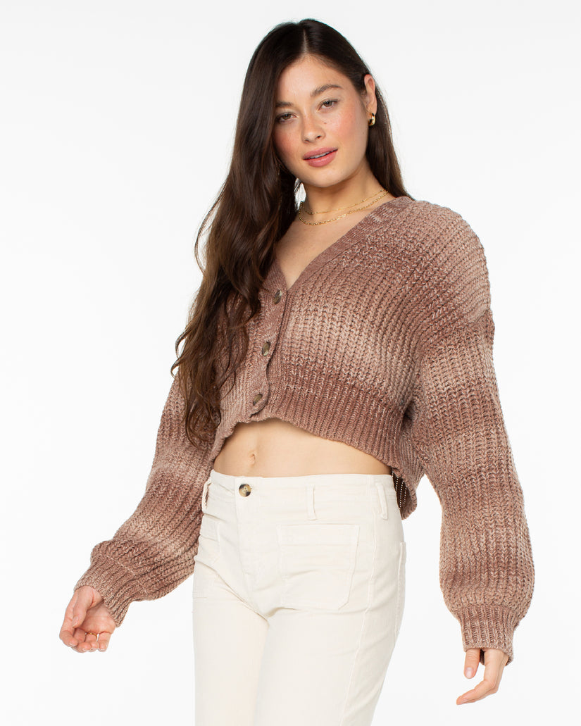 Women Roxy® Sundaze Washed Cardigan Grey Brown | UEZJ-51824