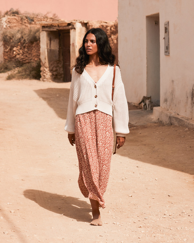 Women Roxy® Sundaze Washed Cardigan White | VLQT-85209