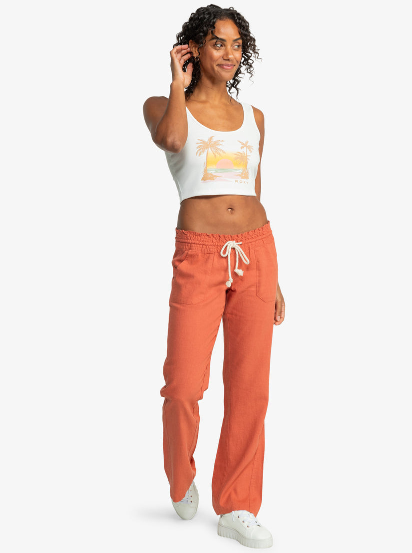 Women Roxy® Sunset Beach Dive In Tank Top White | XEHK-43286