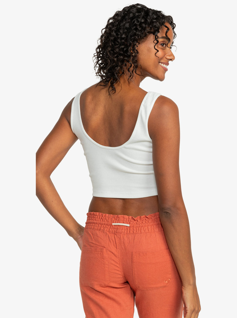 Women Roxy® Sunset Beach Dive In Tank Top White | XEHK-43286