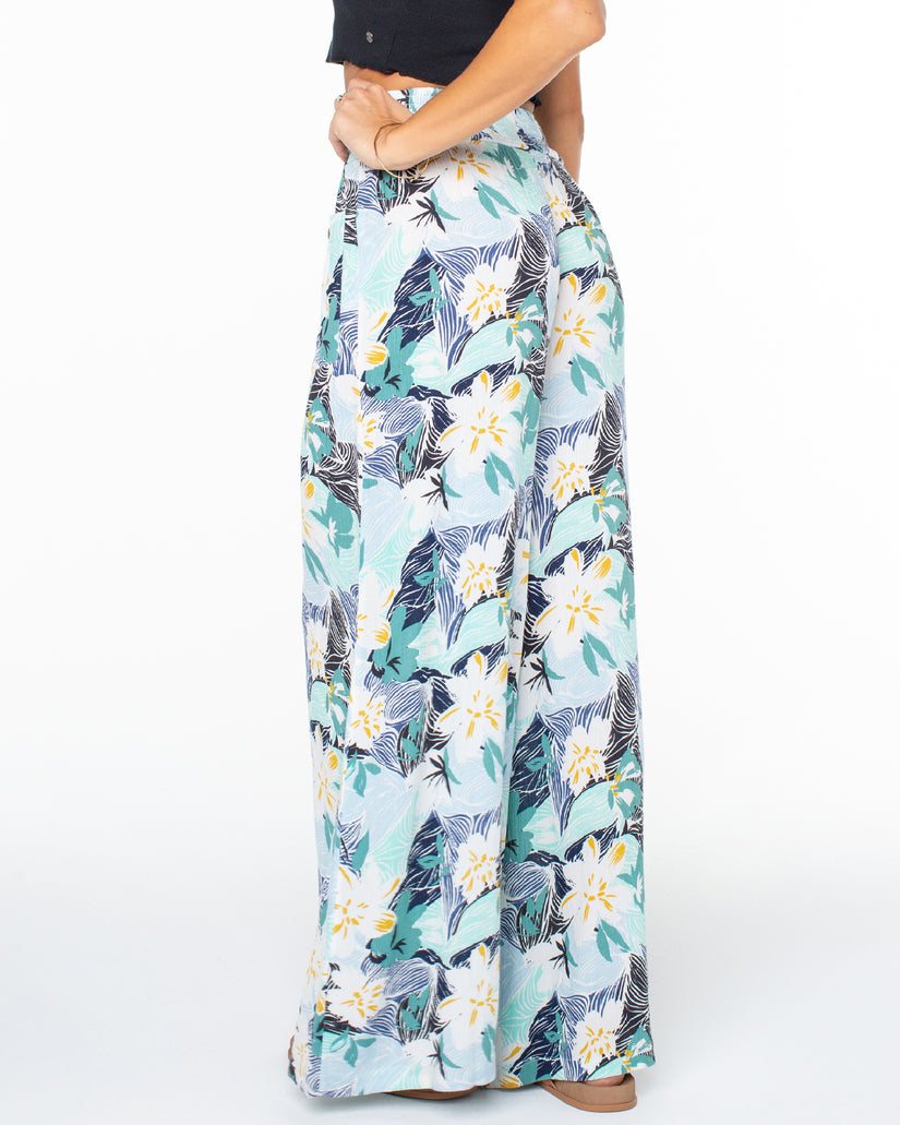 Women Roxy® Sunset Daze Wide Leg Pants Blue | MJBL-94172