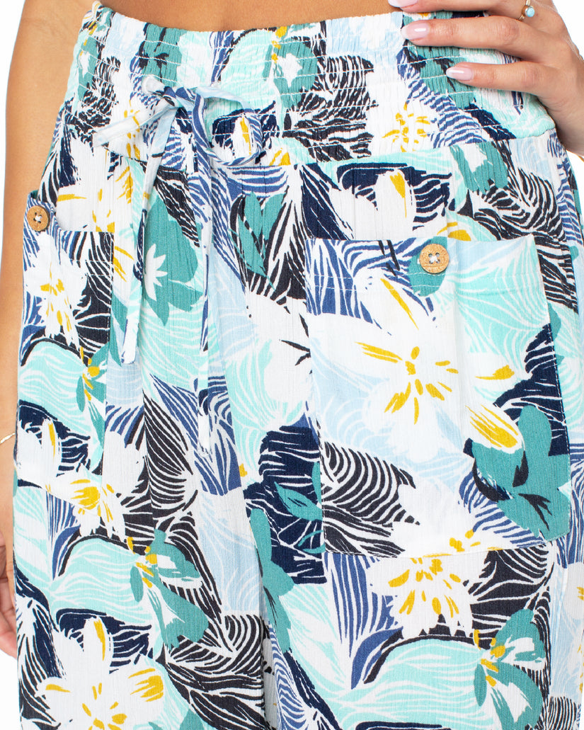 Women Roxy® Sunset Daze Wide Leg Pants Blue | MJBL-94172