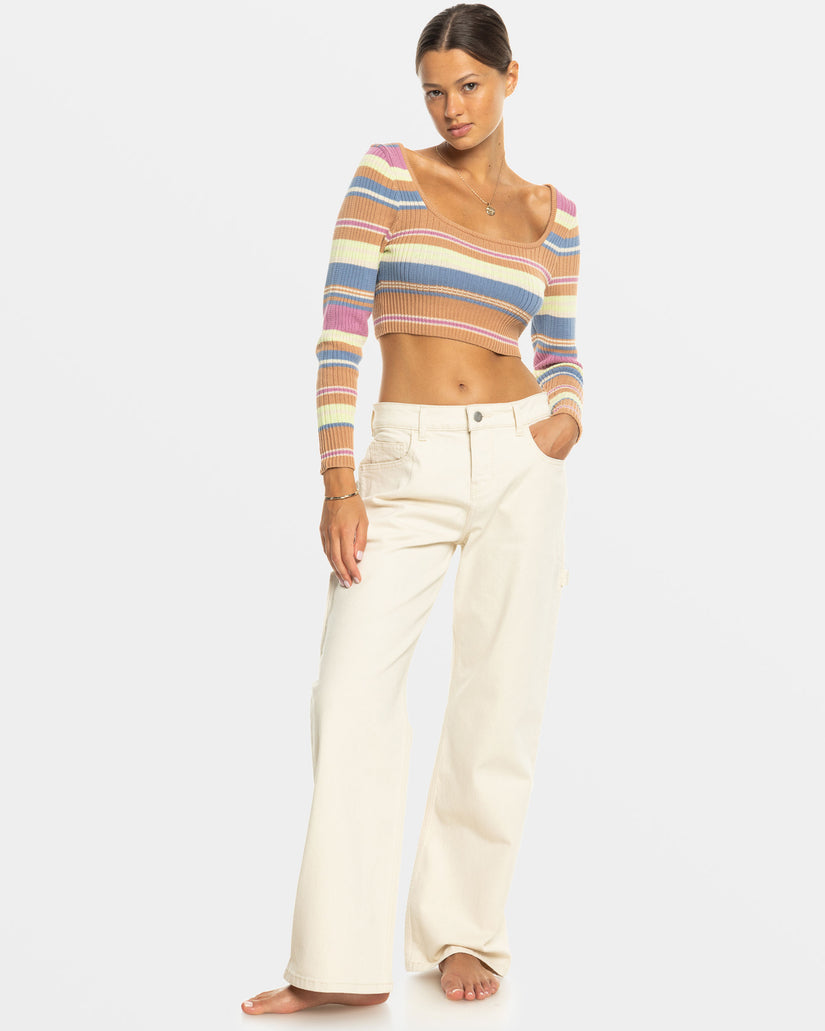 Women Roxy® Sunshine Day Cropped Tops Brown | GLNP-12430