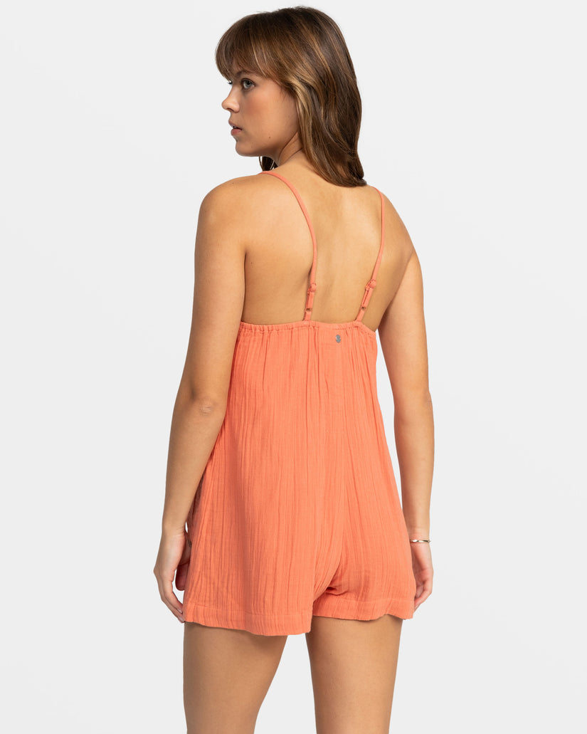 Women Roxy® Sunshine Haze V- Neck Tops Orange | ZTJD-90745