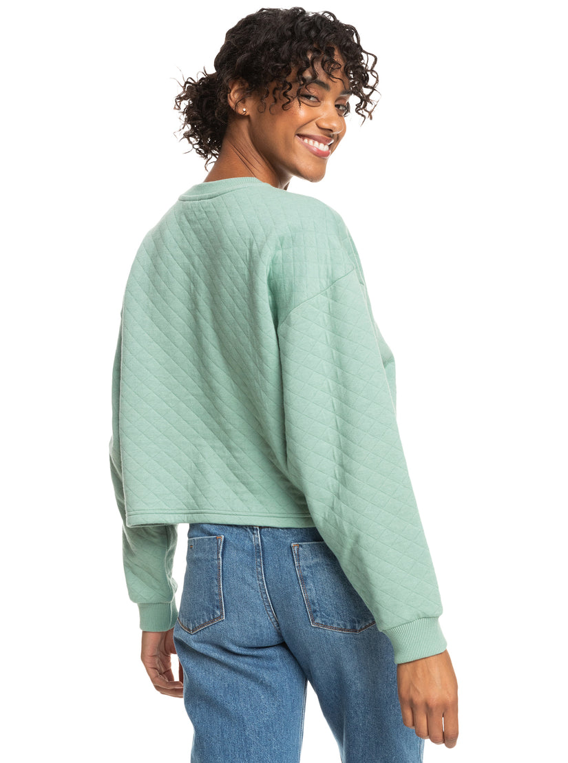 Women Roxy® Surf Break Quilted Lounge Tops Blue | BWZA-16945