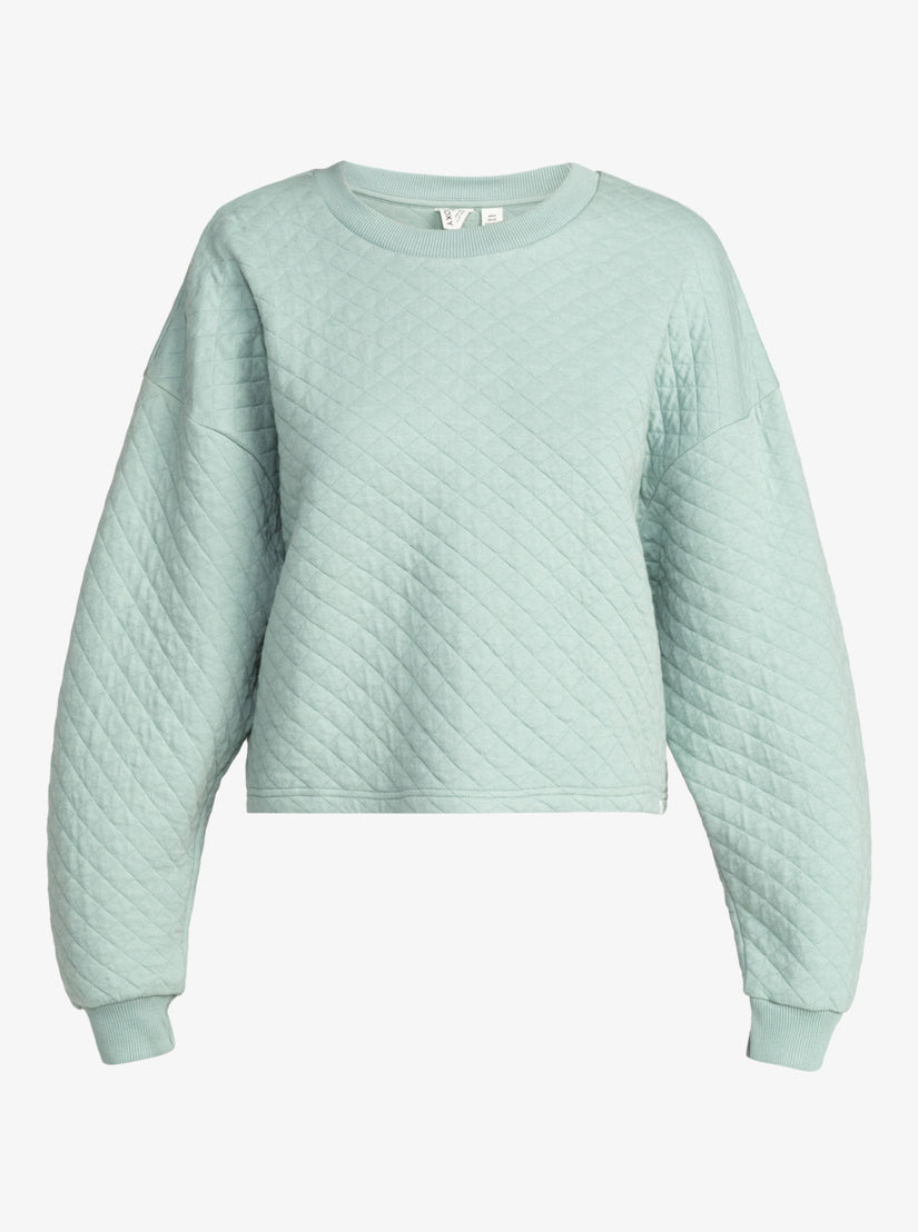 Women Roxy® Surf Break Quilted Lounge Tops Blue | BWZA-16945