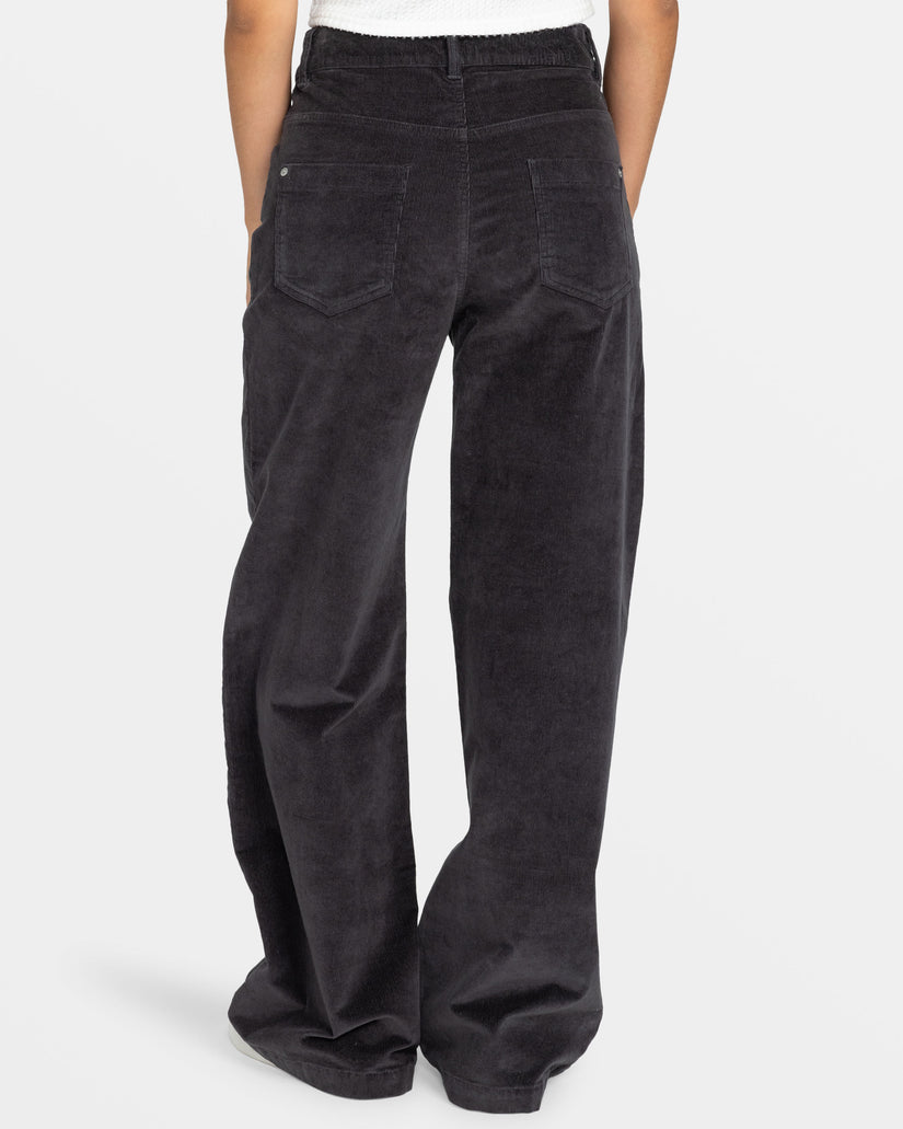Women Roxy® Surf On Cloud Corduroy Pants Black | NMCP-81473