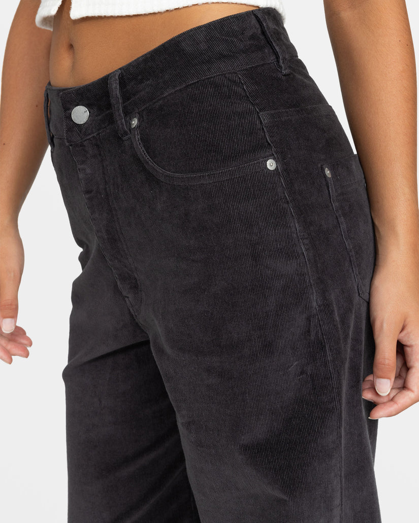 Women Roxy® Surf On Cloud Corduroy Pants Black | NMCP-81473