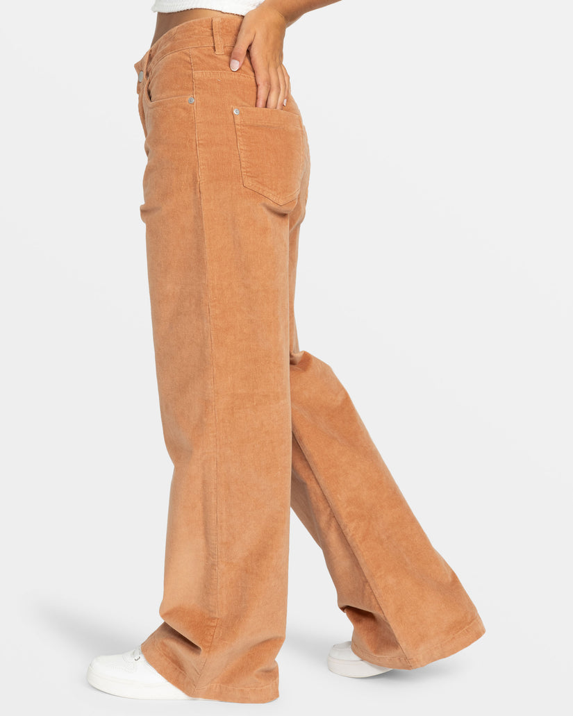 Women Roxy® Surf On Cloud Corduroy Pants Brown | UGIZ-30765