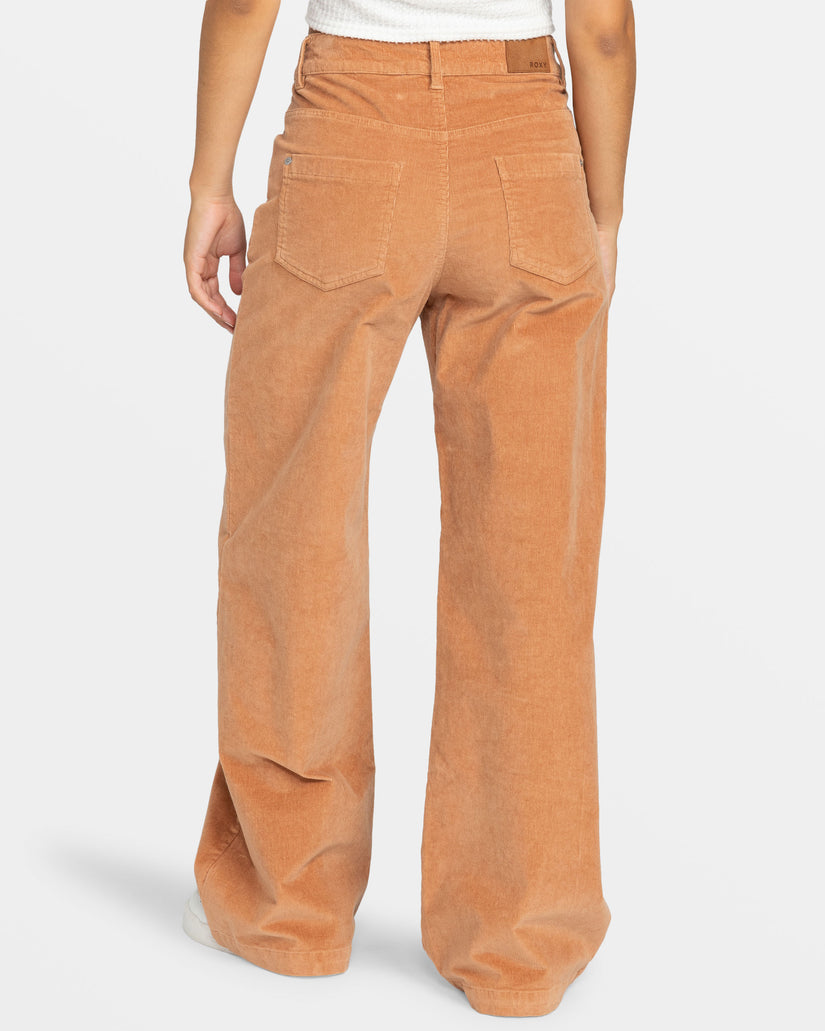 Women Roxy® Surf On Cloud Corduroy Pants Brown | UGIZ-30765