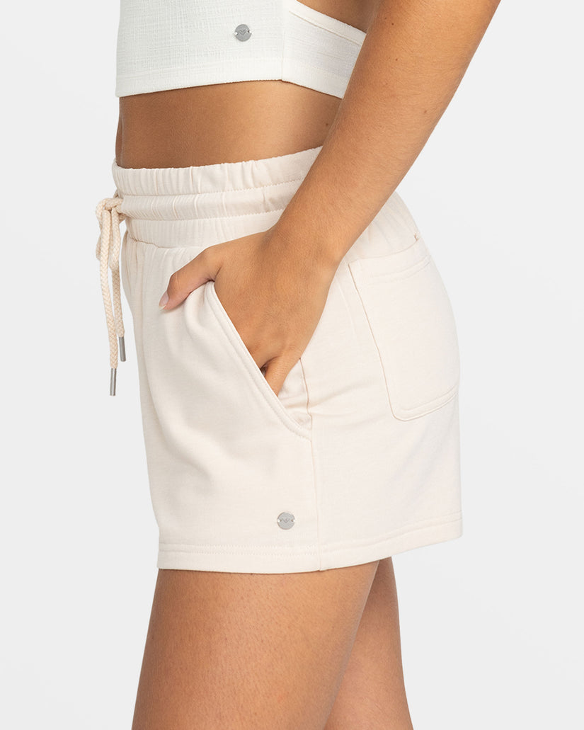 Women Roxy® Surfing By Moonlight Elastic Waist Shorts White | SLMA-57634