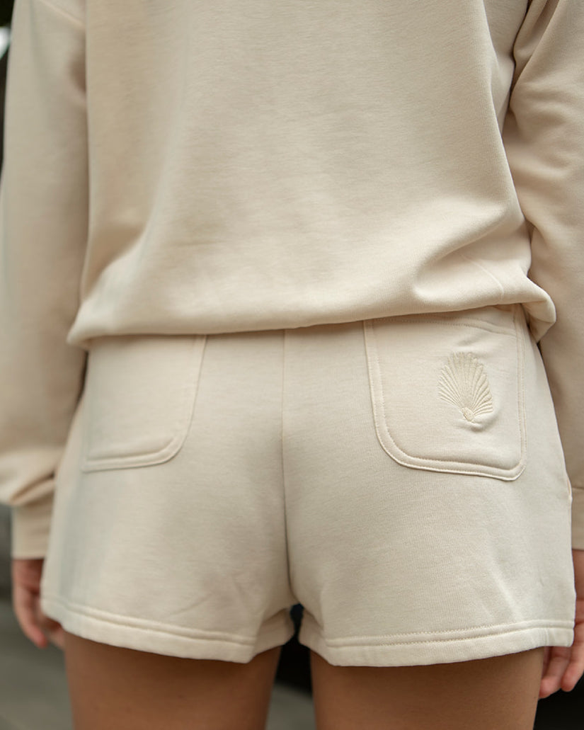 Women Roxy® Surfing By Moonlight Elastic Waist Shorts White | SLMA-57634