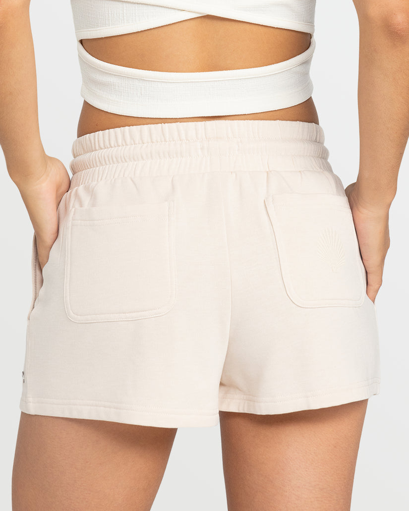 Women Roxy® Surfing By Moonlight Elastic Waist Shorts White | SLMA-57634