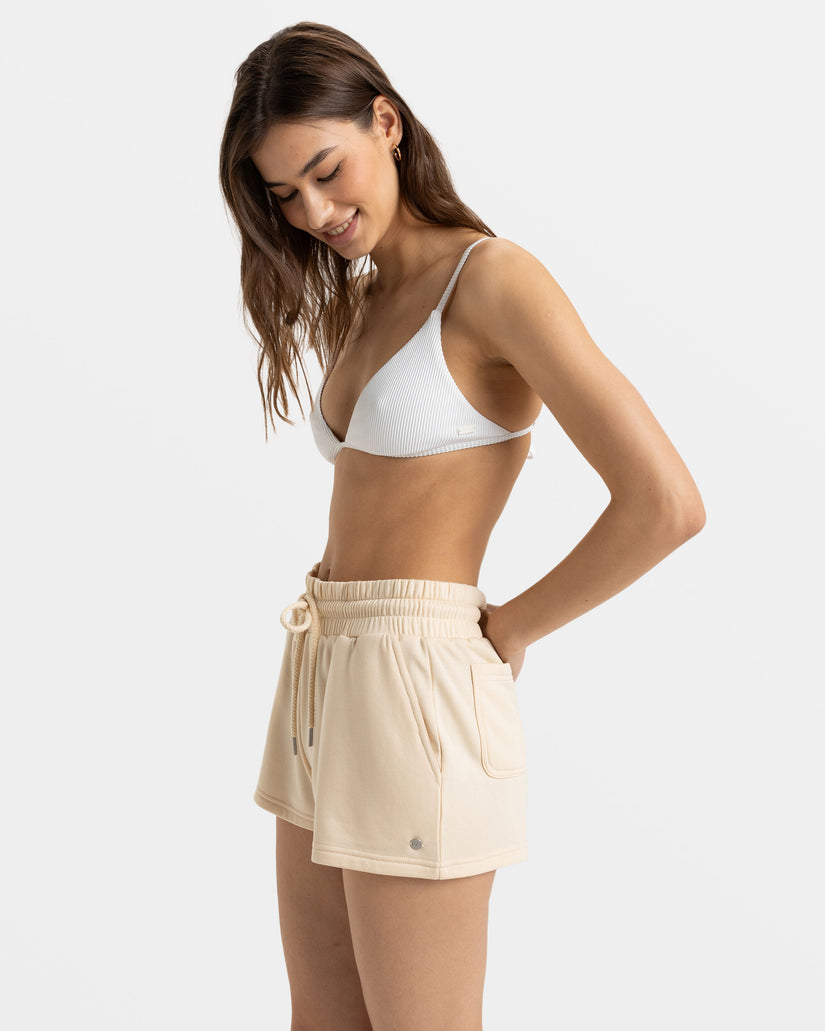 Women Roxy® Surfing By Moonlight Lounge Shorts Beige | PBAR-78596