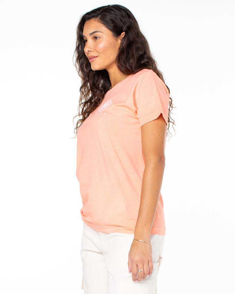 Women Roxy® Surrounded By Sunshine T-Shirt Flower | OAIE-38579